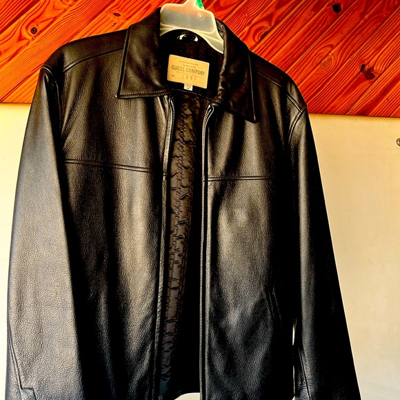 Vintage Guess Company Mens Medium Leather Jacket - Picture 1 of 6